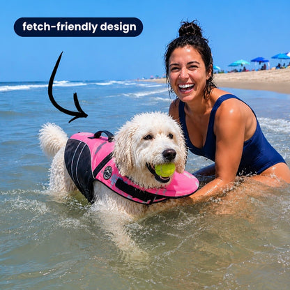 Pupfloat™– Dog life jacket with head support