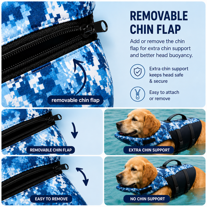 Pupfloat™– Dog life jacket with head support