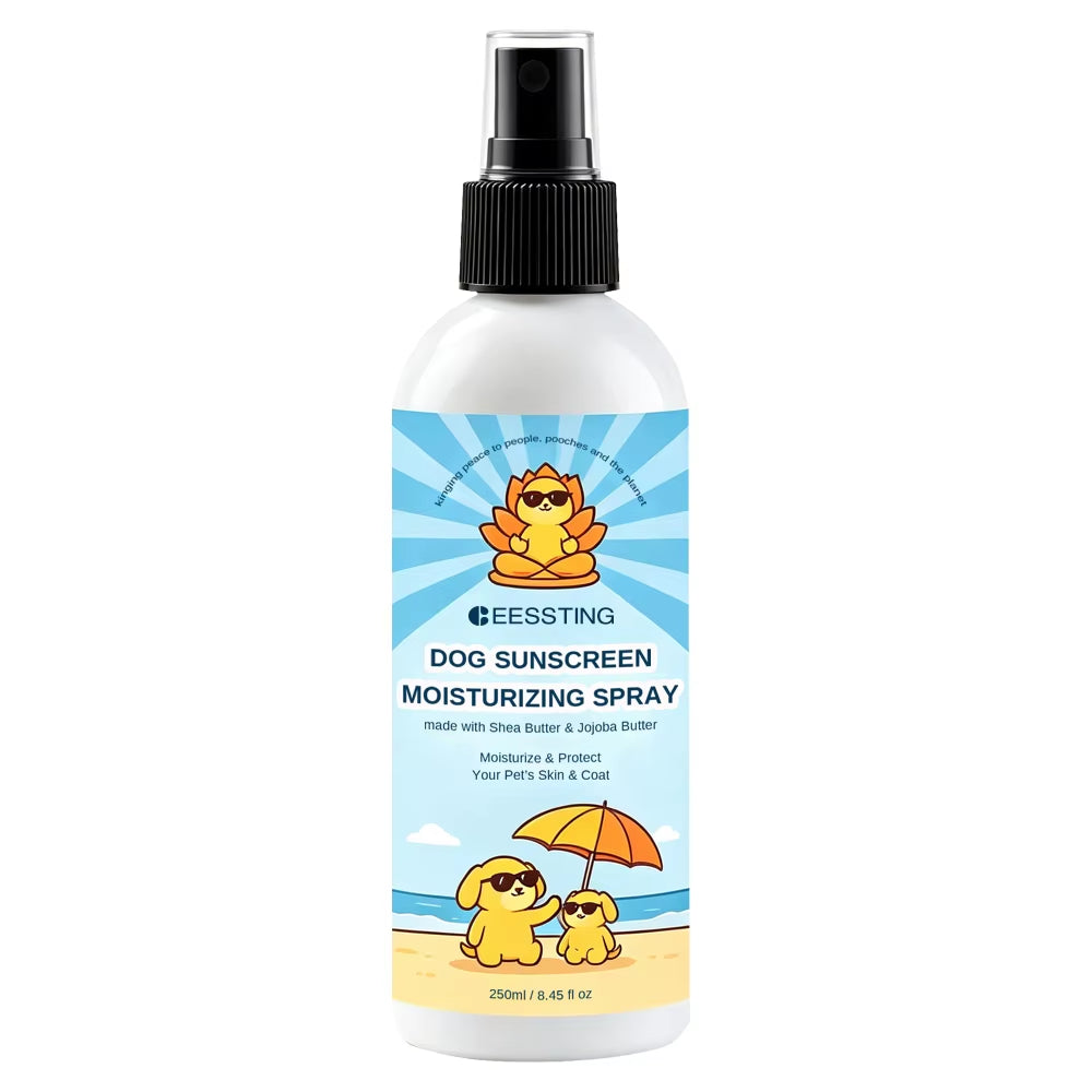 Custom Logo Safe Skin-Friendly Gentle Formula Hydrating Nourishing Dry Hair Reduces Tangling Dog Sunscreen Moisturizing Spray