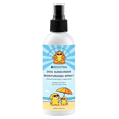 Custom Logo Safe Skin-Friendly Gentle Formula Hydrating Nourishing Dry Hair Reduces Tangling Dog Sunscreen Moisturizing Spray