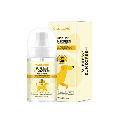 Pet-Specific Sunscreen Spray Outdoor Sunscreen Water for Dogs and Cats Uv-Protective Pet Spray Sun Protection for Pet Skin