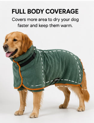 AquaWrap™-Ultra-Absorbent Quick-Dry Dog Bathrobe