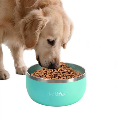 32Oz Dog Bowl for Food and Water Stainless Steel Pet Feeding Bowl Durable Non-Skid Doubl Wall Insulated Multi-Color Dog Bowl