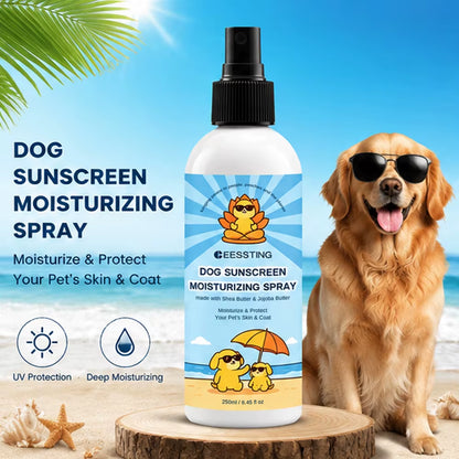 Custom Logo Safe Skin-Friendly Gentle Formula Hydrating Nourishing Dry Hair Reduces Tangling Dog Sunscreen Moisturizing Spray
